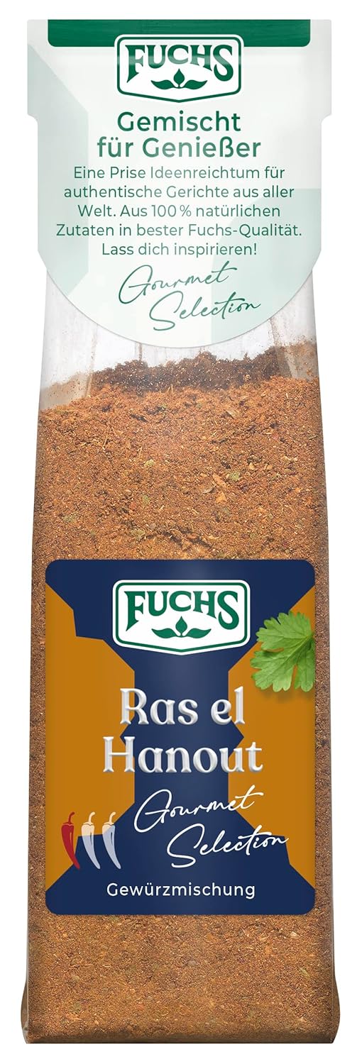 Fuchs Spices Gourmet Selection Middle East/Africa – Mix de condimente pentru couscous și bulgur, mix de condimente reîncărcabil, pentru asezonarea mâncărurilor cu bulgur, vegan, 55 g