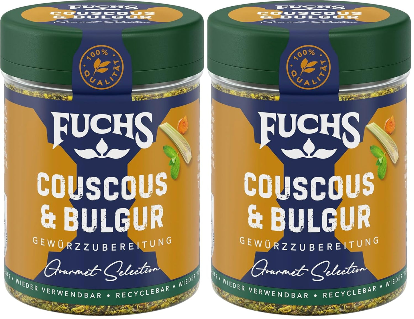 Fuchs Spices Gourmet Selection Middle East/Africa – Mix de condimente pentru couscous și bulgur, mix de condimente reîncărcabil, pentru asezonarea mâncărurilor cu bulgur, vegan, 55 g