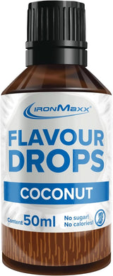 Picături aromate Ironmaxx - Fără calorii și fără zahăr, 50 ml Arome Naty Shop Cocos