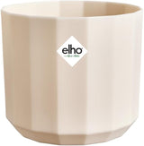 Ghiveci rotund elho Facet 17cm - pentru interior - 100% plastic reciclat - Ø 16,6 x H 14,9 cm - Roz/Roz migdală