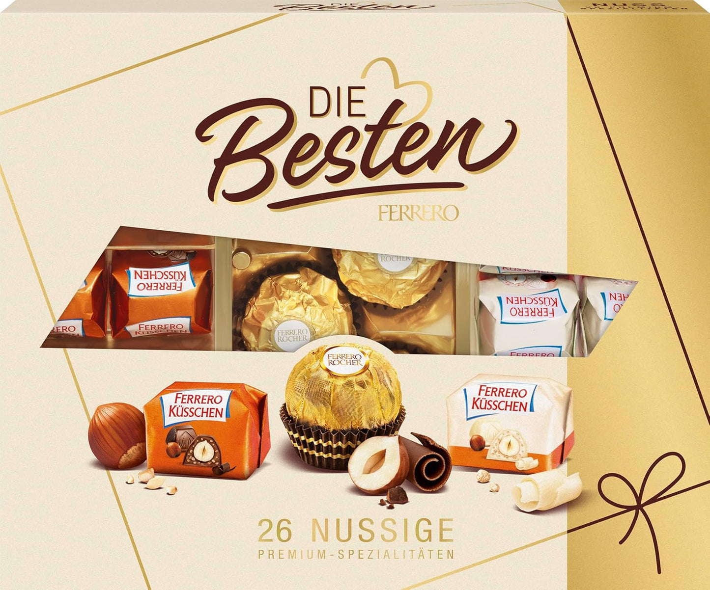 Ferrero The Best Nut Edition - Cadou de Ciocolata pentru El si Ea cu 3 Sortimente Premium