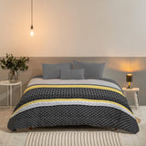 Bleu Câlin plapumă reversibilă bicoloră pentru 2 persoane, microfibră, burgundy/pepper, 220X240 cm Plapumi si pilote Naty Shop Gri/grafit/amber 220X240 Cm