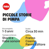 Figura sonoră - Micile povești de la Pimpa - Povești și basme sonore pentru băieți și fete 1-3 ani - Audibil cu povești și +, joc educațional Versiunea italiană Jucarii Bebe Naty Shop