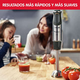 DD6558 DD655810 Quickchef 3-In-1 Tauchmixer, Powelix-Technologie, 3 Zubehörteile, Edelstahl, Stahl/Schwarz Bucatarie Naty Shop