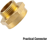 Niplu filetat reducător din alamă Gardena: Conector din alamă pentru reducție filetată, de exemplu, pentru pompe, filet exterior de 33,3 mm (G 1 inch) / filet interior de 42 mm (G 1 1/4 inch) (7266-20)