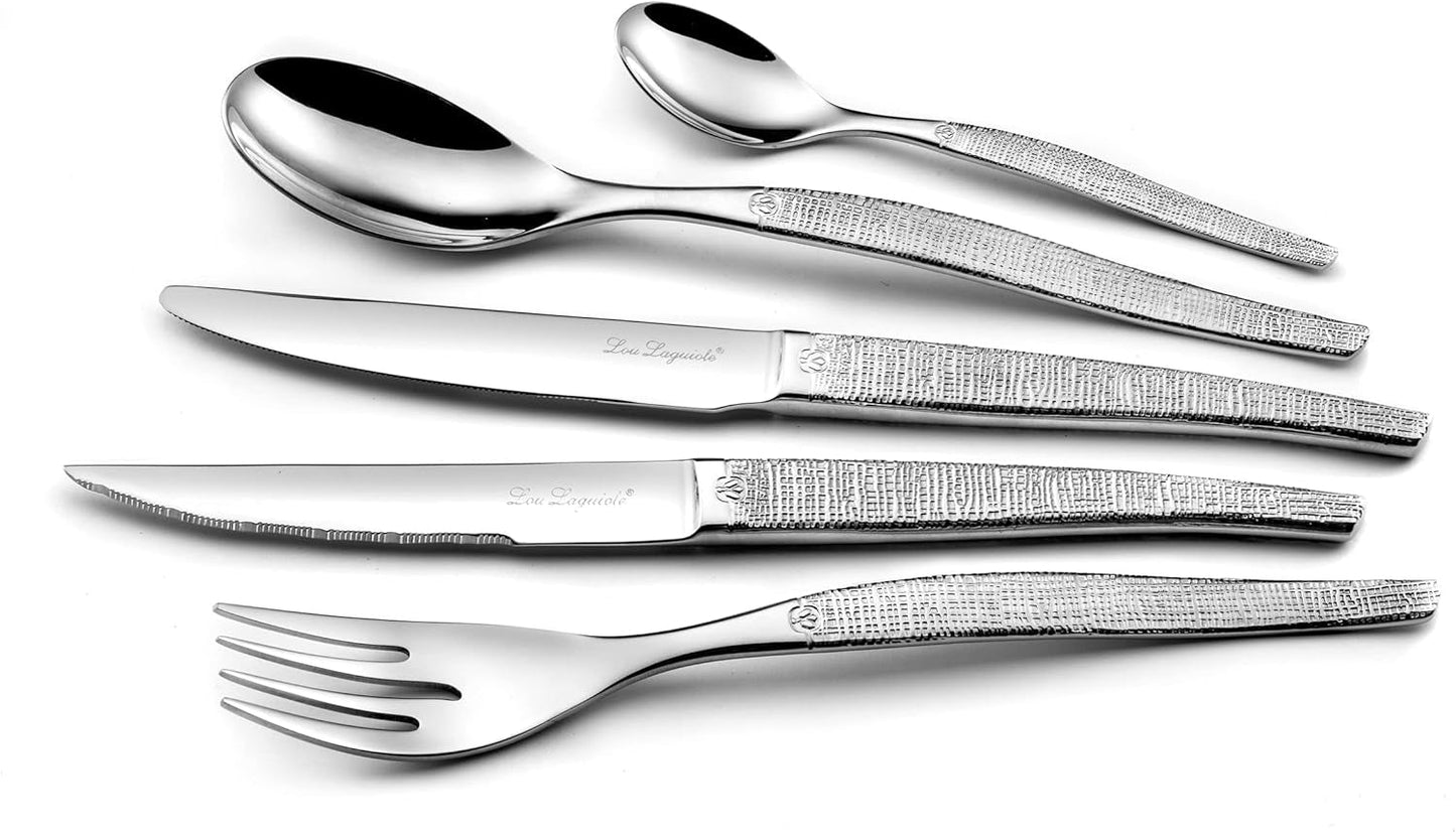 Tacâmuri JET cu design fin, strălucitor, set excepțional de tacâmuri, 30 de bucăți Bucatarie Naty Shop