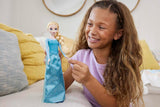 Mattel Disney The Ice Queen Elsa Doll, The Ice Queen Doll, păr blond pieptănat, mobilă, pantofi detașabili, cadouri Disney, jucării de la 3 ani, HLW47 Papusi Naty Shop
