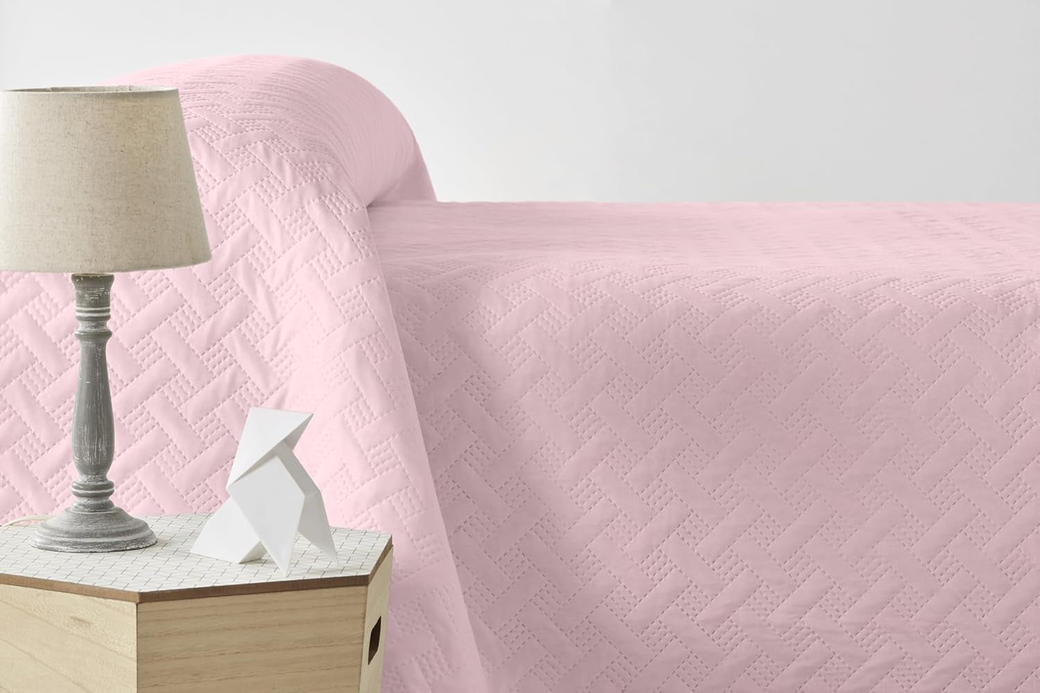 LISO - Cuvertură de pat pentru 105 Cm - Cuvertură de pat Bouti Bed - Primăvară și vară - 200X260 Cm - Roz Paturi si Cuverturi Besuche den Degrees home-Store