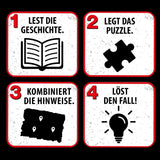 Die Drei ??? Kids - Crime puzzle - Atenție, monstru marin De la KOSMOS 680664, 150 piese, Strălucește în întuneric, Lectură, puzzle-uri, rezolvarea puzzle-urilor, puzzle detectiv pentru copii cu vârsta de peste 7 ani Puzzle Naty Shop