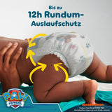 Scutece Pampers Baby-Dry Ediția Patrula Cățelușilor, mărimea 5, 186 de scutece, 11 kg - 16 kg, protecție împotriva scurgerilor de până la 100% și confort toată noaptea