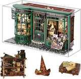 Casă de păpuși Magic Shop cu capac de praf, kit de mobilier pentru casă de păpuși în miniatură DIY, scară 1:24, cadou creativ pentru copii, cadou de ziua de naștere pentru adolescenți