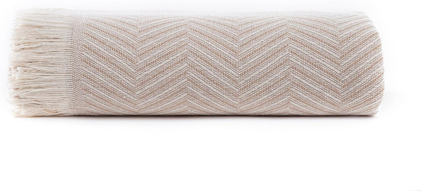Cuvertură de pat multifuncțională Todocama, cuvertură de pat, cuvertură pentru pat, cuvertură pentru canapea, jarapas, model în formă de heringbone (230 X 260 Cm, bej nisip). Paturi si Cuverturi Besuche den Todocama-Store Arena bej 230 X 260 Cm
