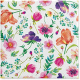 PAW - Șervețele 3 straturi (33 X 33 Cm) I 20 bucăți I Perfect pentru zile de naștere, petreceri, nunți, comuniuni și sărbători I Decorațiuni de masă șervețele de hârtie colorate - Flori colorate Flora I Aranjament floral
