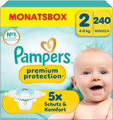 Pampers Premium Protection Mărimea 5, 152 scutece, 11 kg-16 kg, protecția noastră numărul 1 împotriva pielii și scurgerilor