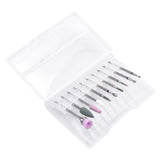 10 Stück Nagelbohrer Bits, Nagelfräser, Wolframlegierung Nagelfräser Bits, Professioneller Nagelfräser, Gelnägel Zubehör Nageldesign Zubehör Für Maniküre Pediküre Entfernen Nail Art