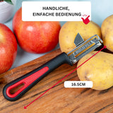 Westmark 29092270 Sparschäler Gallant, Pp/Tpe/Edelstahl, Schwarz / Rot, 16,5 X 3,7 X 2 Cm Peeler Naty Shop