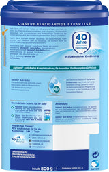 Aptamil Anti-Reflux - Formulă completă de la naștere, pentru gestionarea dietei, pentru vomă și regurgitație, hrană pentru bebeluși, lapte praf, 1 x 800 g