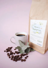 Mama's Coffee Pleasure®binky - Boabe de espresso decofeinizate Cremoso - decofeinizare naturală cu CO² - prăjite ușor în tobă în Italia - ideale în timpul și după sarcină