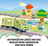 LEGO DUPLO Town Interactive Adventure Train, Playset cu lumini și sunete pentru jocuri de rol, permite copiilor de la 2 ani să construiască șine, jucărie educativă pentru preșcolari 10427 Seturi de constructie Besuche den LEGO-Store