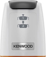 Kenwood Easychop CHP61.000WH, Zerkleinerer Mit Vier Klingen, Schüssel 0,5 L, Druckantrieb, 2 Geschwindigkeiten, Rutschfester Ring, Spülmaschinenfest, Eisbrecher, 500 W, Weiß Bucatarie Naty Shop