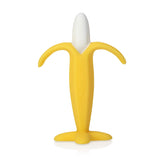 Inel de dentiție calmant Nuby din banane și porumb, pachet de 2, de la 3 luni