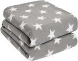 DREAMSCENE pătură confortabilă pătură pufoasă pătură fleece - living pătură cald iarna moale, canapea pătură, pătură canapea, pătură cuddly copii, living & pături cuddly 120X150Cm, canapea arunca pătură gri stele Paturi si Cuverturi Besuche den DREAMSCENE-Store Stele gri și albe 150 X 200Cm