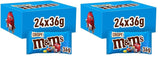 M&M's Peanut, pachet vrac de ciocolată, 24 x 45g, linte cu ciocolată și aromă de arahide, cadou de ciocolată (1080g), ideal ca delicatesă cu tematică de fotbal american