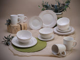 CreaTable, 23601, seria Romantic Vintage, set de veselă cu 16 piese pentru 4 persoane, serviciu combinat din gresie, potrivit pentru mașina de spălat vase și cuptorul cu microunde, producție de calitate