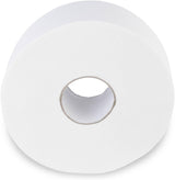 Hârtie igienică Quicky Jumbo 2 straturi, 25 cm Ø, alb strălucitor, relief cu puncte fine, 6 role - absorbantă și rezistentă la rupere pentru igienă maximă, ideală pentru instituțiile publice și industrie