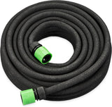 Furtun de picurare Relaxdays, irigare, furtun de irigare de 30 m, irigare straturi înalte și garduri vii, furtun de irigare, negru