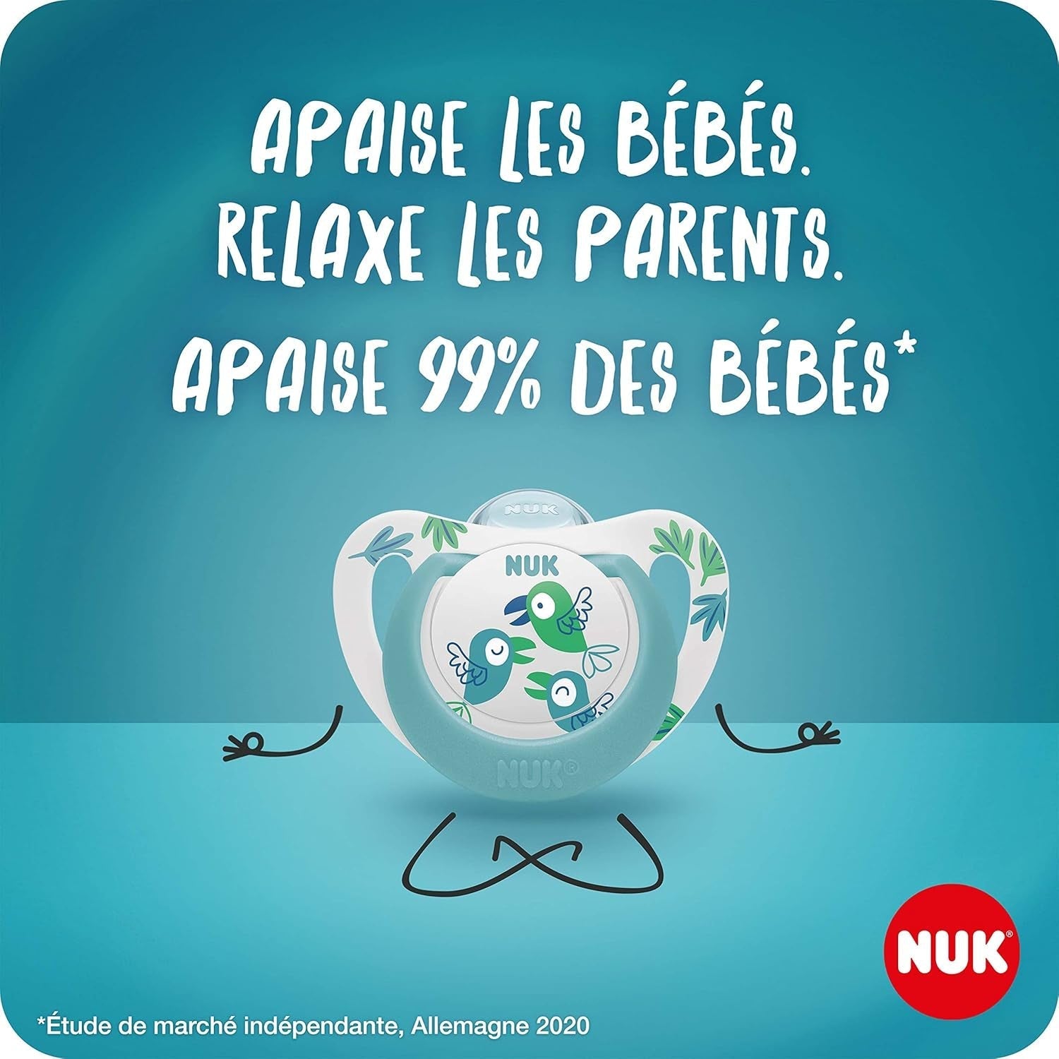 Suzetă NUK Star Night & Day pentru bebeluși 0-6 luni, strălucește în întuneric, silicon fără BPA, pisică roz, pachet de 2