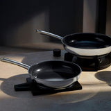 WMF Devil set tigai 2 piese, tigai cu inducție 24, 28 cm, Cromargan din oțel inoxidabil, acoperire ceramică, rezistent la cuptor Oale si Tigai Naty Shop
