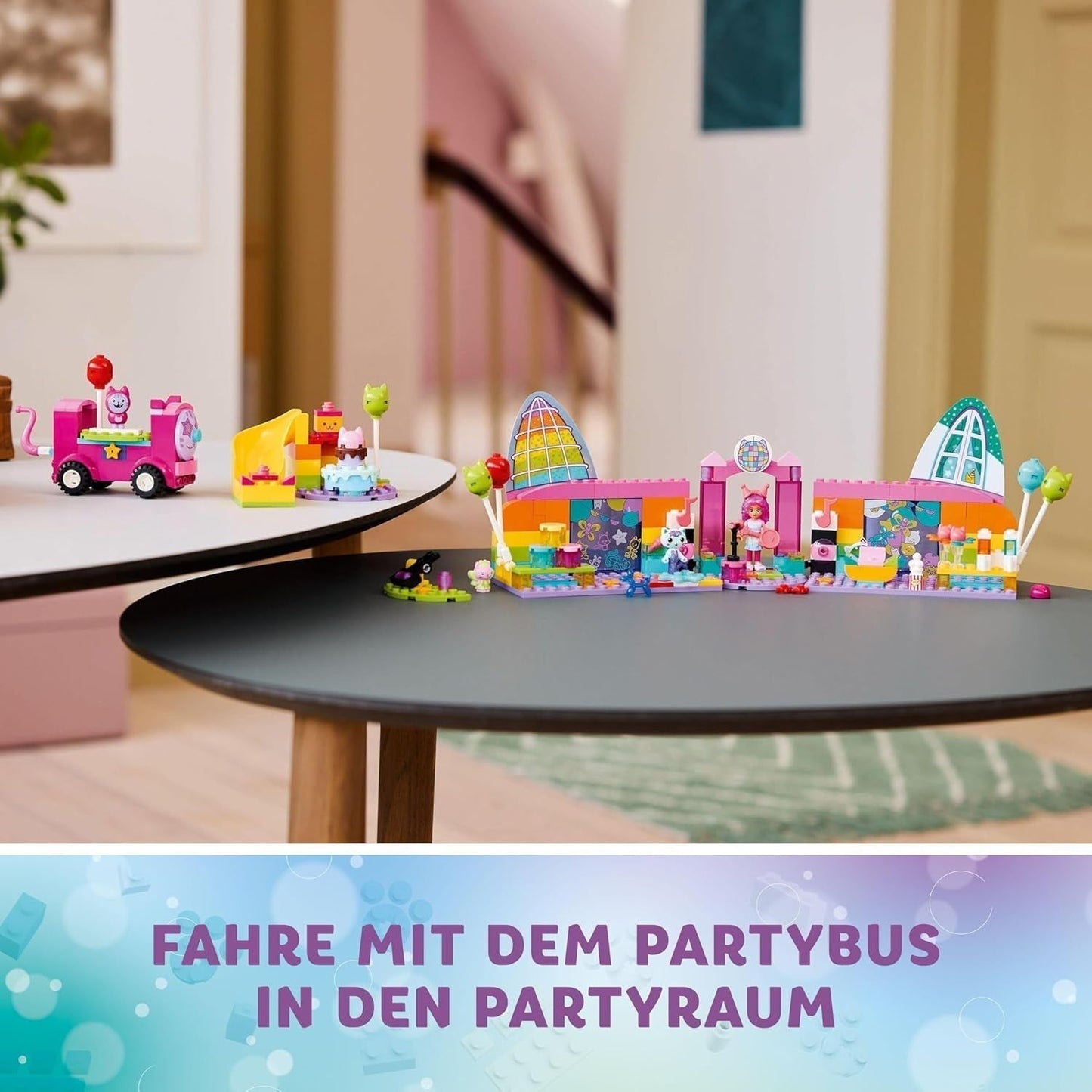 LEGO 4+ Gabby's Dollhouse Gabby's Party Room, Disco Playset cu tobogan și figurine de animale pentru jocuri de rol creative, cadou pentru fete și băieți de la 4 ani 10797 Seturi de constructie Besuche den LEGO-Store