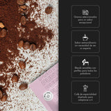 – Cafea etiopiană măcinată – 250 g – Cafea specială – Prăjire medie – 100% Arabica – Note de miere, scorțișoară și ciocolată – Aciditate intensă – Corp mediu