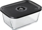 Set de vid Küchenprofi EASYFRESH | Set din 7 piese | 1x pompă electrică de vid, 1x borcan de vid S, M și L, 3x pungi de vid 22x21 cm | sticlă borosilicată, plastic de înaltă calitate | preparare și depozitare Cutii depozitare alimente Naty Shop Cutie de vid L