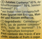 Merișoare organice, 100 grame Produse deshidratate Naty Shop