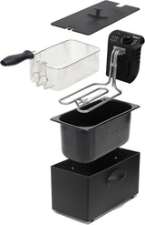 Mașină de prăjit cu ulei Bestron cu tehnologie cu zonă rece, 3.5 litri, 2000 watts Electrocasnice Naty Shop