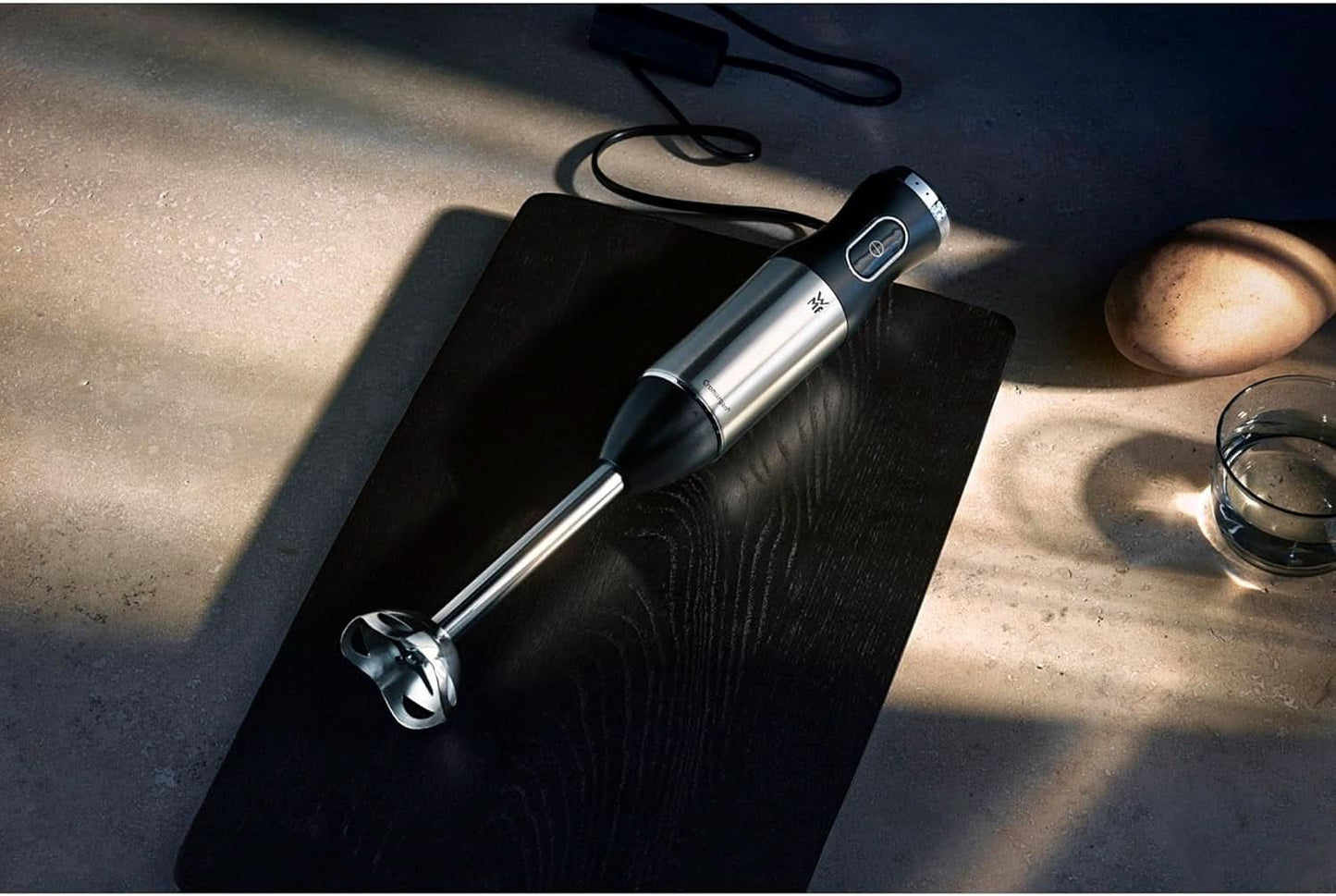 WMF Kult X Edition Stabmixer, Zauberstab 600 W, Pürierstab Edelstahl Mit Variabler Geschwindigkeitseinstellung, Purierstab Edelstahl Matt Bucatarie Naty Shop