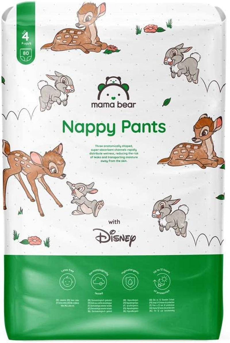 Marcă Amazon: Mama Bear Disney Mărimea 6 (15+ kg) – Pachet lunar, Alb, 120 de bucăți (2 pachete a câte 60)