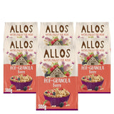 Allos Hof Granola cu fructe de pădure | Muesli organic | Muesli cu fructe de pădure | Muesli crocant | Cereale pentru micul dejun | Pachet de 6 (6 x 300g), 1 bucată (pachet de 6)