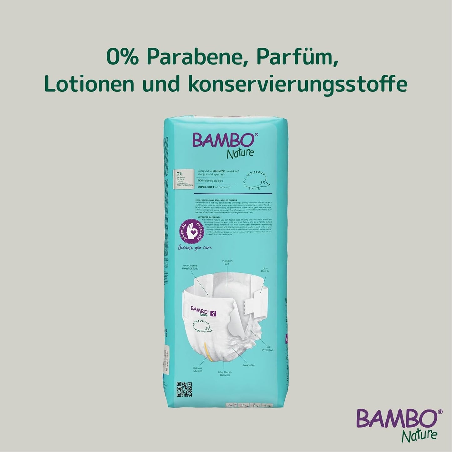 Scutece pentru bebeluși Bambo Nature, mărimea 4 (7-14 kg) - 48 bucăți. Scutece premium cu protecție îmbunătățită împotriva scurgerilor | Confort și libertate supreme pentru copiii activi | Scutece testate dermatologic
