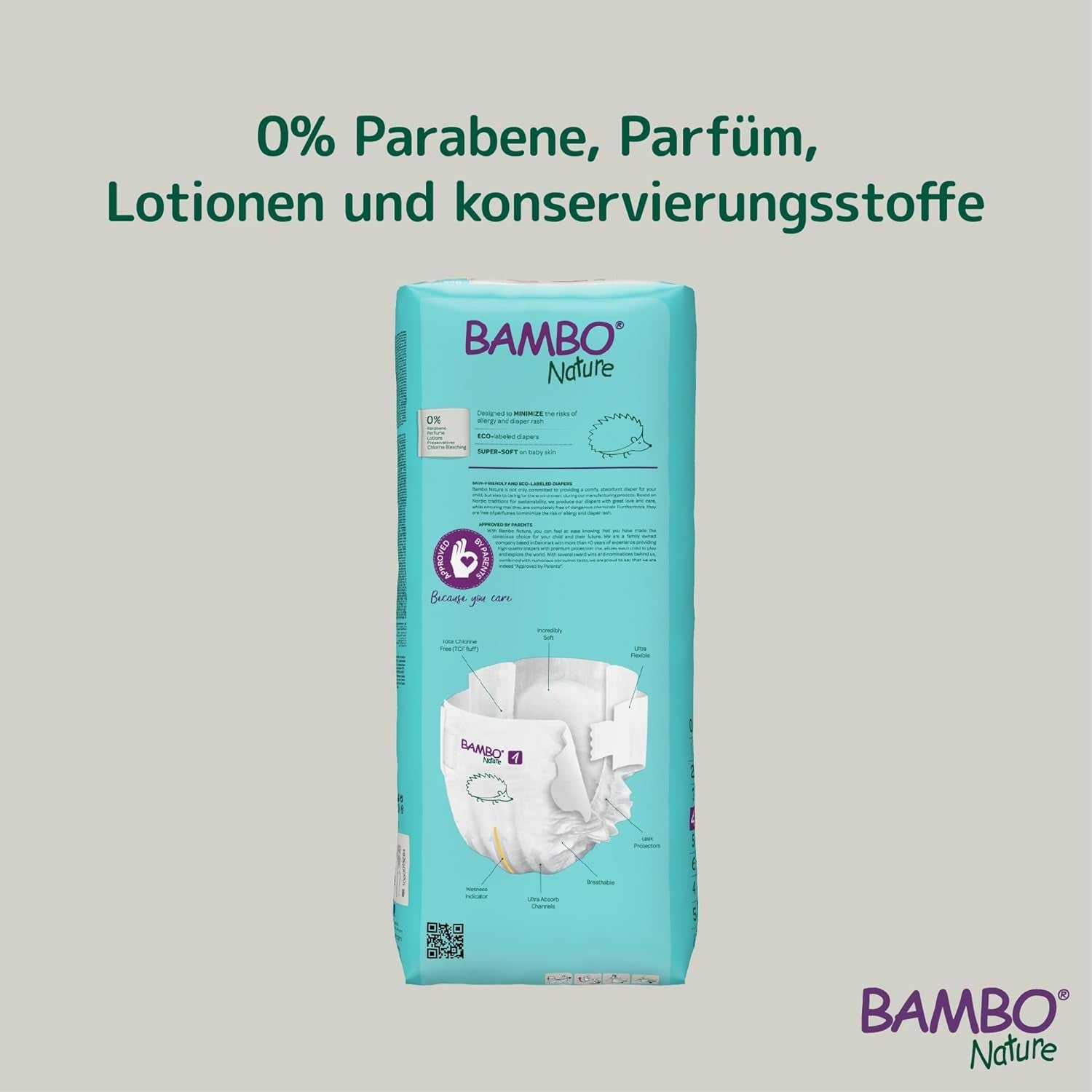 Scutece pentru bebeluși Bambo Nature, mărimea 4 (7-14 kg) - 48 bucăți. Scutece premium cu protecție îmbunătățită împotriva scurgerilor | Confort și libertate supreme pentru copiii activi | Scutece testate dermatologic