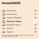 by Amazon Lungo Kaffee-Kunststoffkapseln, Nespresso-kompatibel, 20 Stück, Packung mit 1 – Rainforest Alliance-zertifiziert