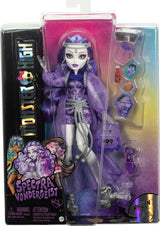 Păpușă Monster High Spectra Vondergeist cu dihorul Rhuen și accesorii precum rucsac, tabletă, gustări și multe altele, HXH77 Papusi Naty Shop