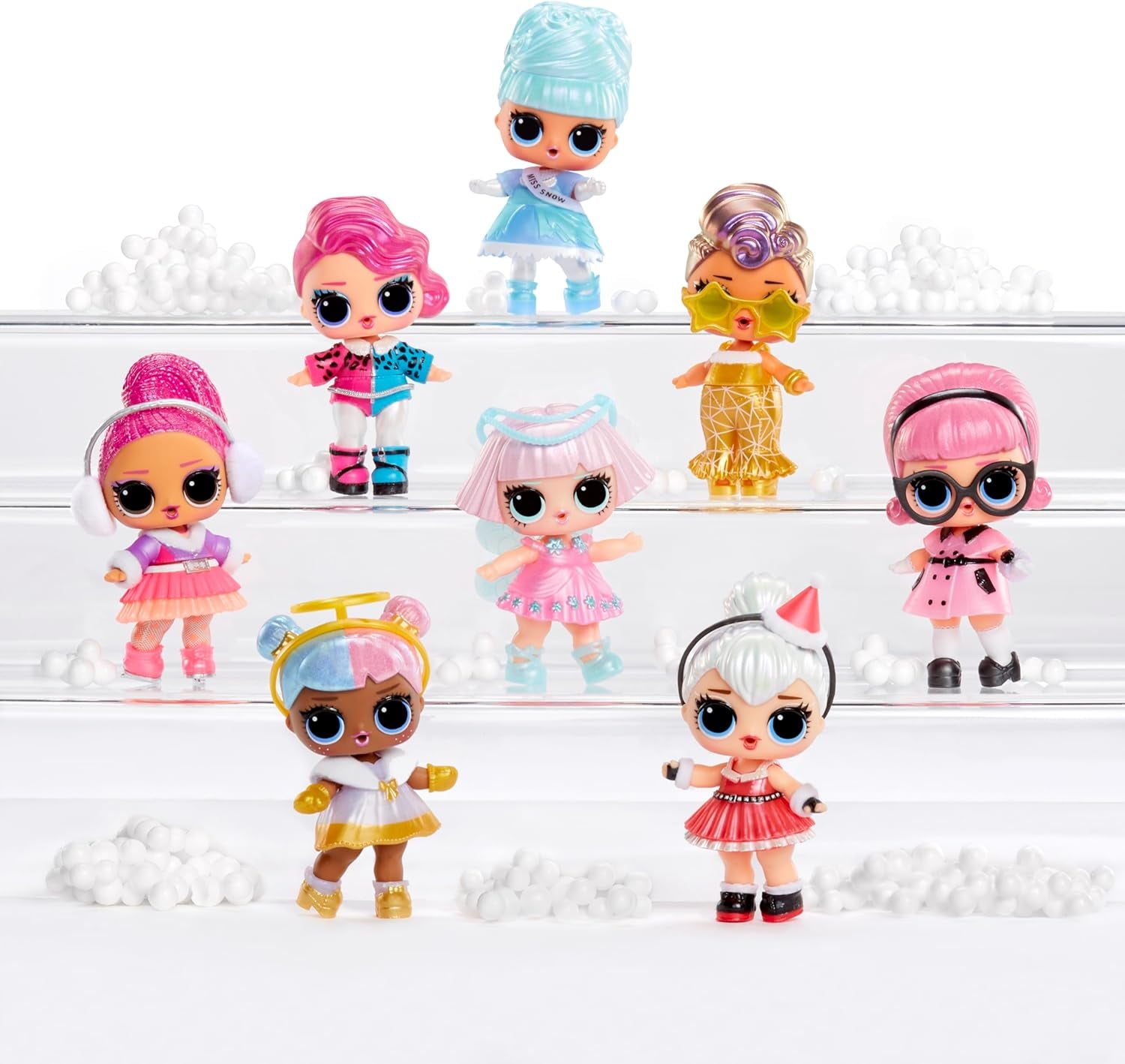 L.O.L. Surpriză! Winter Snow Tot - 1 păpușă de colecționat cu surpriza magică a zăpezii, învelită orb, 8 păpuși de colecționat, modă și accesorii Frosty Cool, cadou pentru copii 4+ Papusi Naty Shop