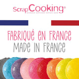 Scrapcooking - Set 9 coloranți alimentari pudră - Albastru, Galben, Roz, Violet, Portocaliu, Verde lămâie, Roșu, Roz pudră, Negru - Pudră colorantă comestibilă pentru prăjituri, brioșe, macarons - 4270