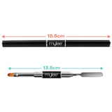 Mylee Magic Extender Gel Tool Mit Zwei Enden – 2 in 1 Pinsel & Spachtel Für UV/ LED Nagelkunst, Nagelspitzen & Für Extensions