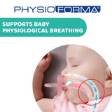 Chicco PhysioForma Comfort Suzetă 6-16 Luni, 1 Bucată, Suzetă cu Tetină din Silicon, Susține Respirația Fiziologică și Promovează Dezvoltarea Orală Corectă, Albastră