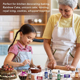 Colorant alimentar liposolubil pentru ciocolată - 88 ml colorant alimentar pe bază de ulei pentru fondant, copt, prăjituri, fursecuri - Colorant alimentar lichid fără aromă pentru unt de cacao, prăjituri, cremă de unt (alb)