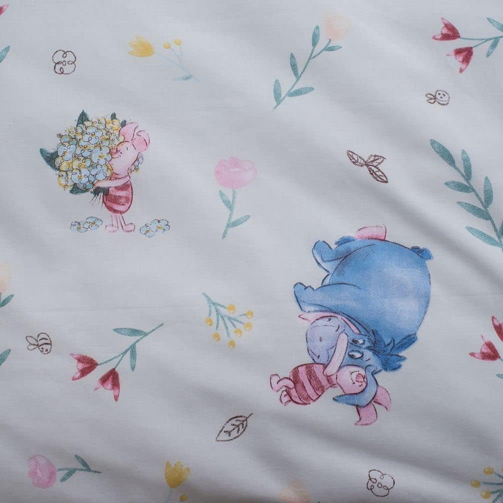 Lenjerie de pat pentru copii, ursuletul Winnie si prietenii sai, 100% bumbac Lenjerie de pat - copii Naty Shop